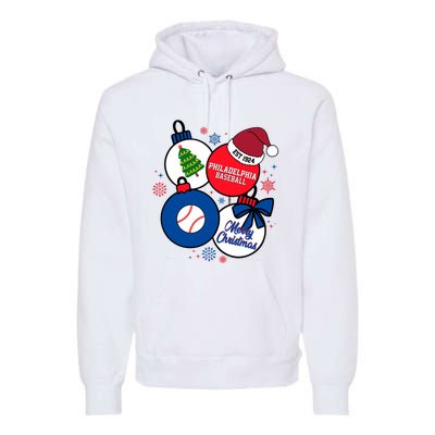 Merry Christmas Philadelphia Baseball Est 1924 Premium Hoodie