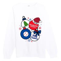 Merry Christmas Philadelphia Baseball Est 1924 Premium Crewneck Sweatshirt