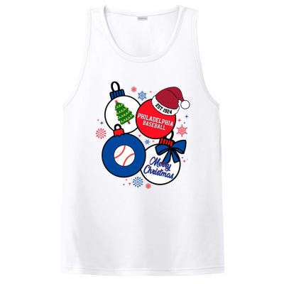 Merry Christmas Philadelphia Baseball Est 1924 PosiCharge Competitor Tank