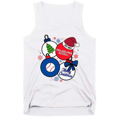 Merry Christmas Philadelphia Baseball Est 1924 Tank Top