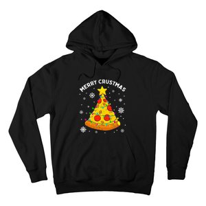 Merry Crustmas Pizza Christmas Tree Xmas Hoodie