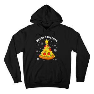 Merry Crustmas Pizza Christmas Tree Xmas Tall Hoodie