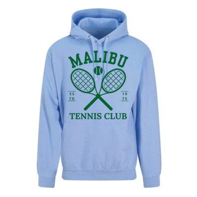 Malibu California Preppy Tennis Club Green Unisex Surf Hoodie