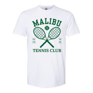 Malibu California Preppy Tennis Club Green Softstyle CVC T-Shirt