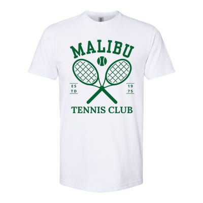 Malibu California Preppy Tennis Club Green Softstyle CVC T-Shirt