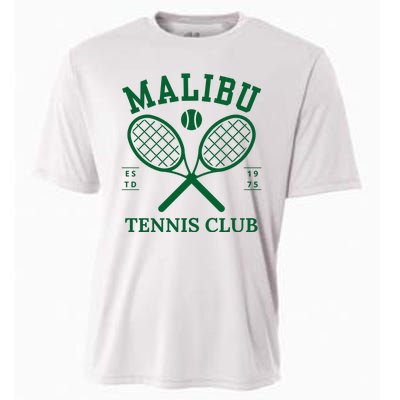 Malibu California Preppy Tennis Club Green Cooling Performance Crew T-Shirt