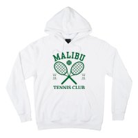 Malibu California Preppy Tennis Club Green Hoodie