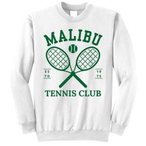 Malibu California Preppy Tennis Club Green Sweatshirt