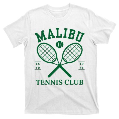 Malibu California Preppy Tennis Club Green T-Shirt