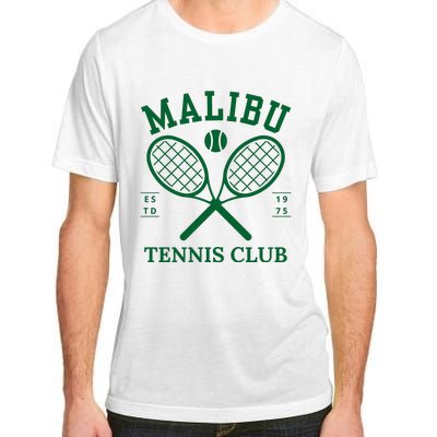 Malibu California Preppy Tennis Club Green Adult ChromaSoft Performance T-Shirt