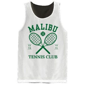 Malibu California Preppy Tennis Club Green Mesh Reversible Basketball Jersey Tank