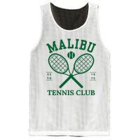 Malibu California Preppy Tennis Club Green Mesh Reversible Basketball Jersey Tank