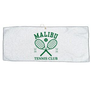 Malibu California Preppy Tennis Club Green Large Microfiber Waffle Golf Towel