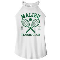 Malibu California Preppy Tennis Club Green Women's Perfect Tri Rocker Tank