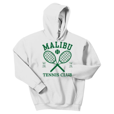 Malibu California Preppy Tennis Club Green Kids Hoodie