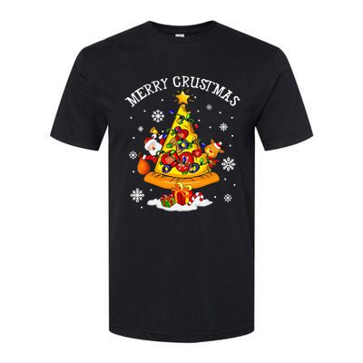 merry crustmas pizza christmas tree xmas Softstyle CVC T-Shirt