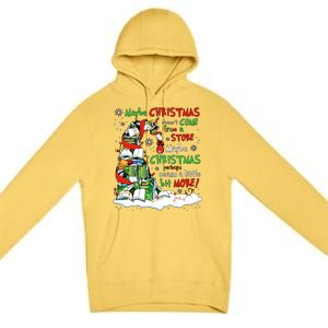 Maybe Christmas Perhaps Means Little Bit More Teacher Gift Premium Pullover Hoodie