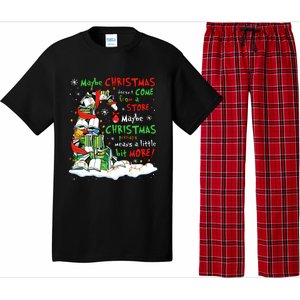 Maybe Christmas Perhaps Means Little Bit More Teacher Gift Pajama Set