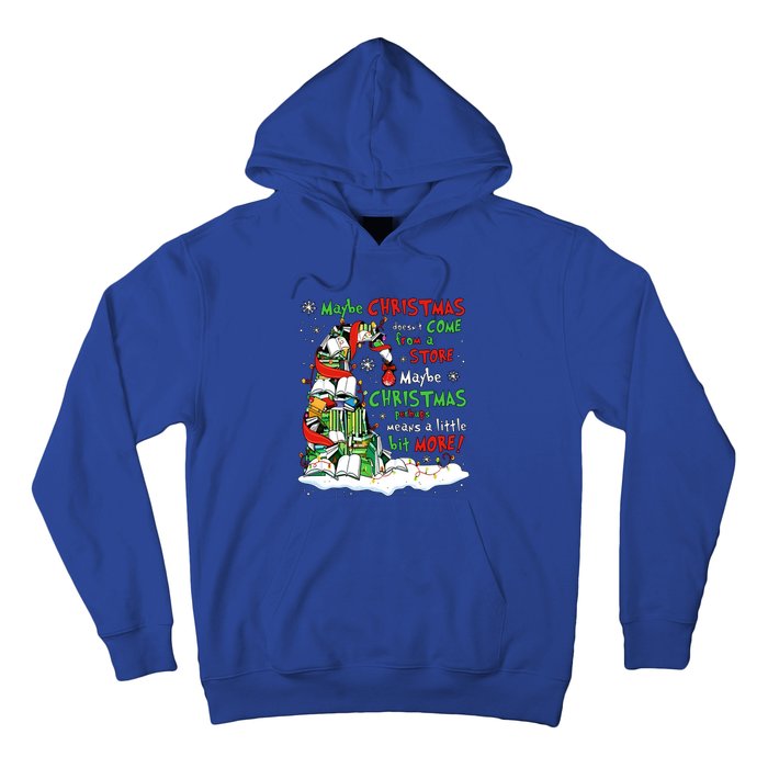 Maybe Christmas Perhaps Means Little Bit More Teacher Gift Hoodie