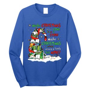 Maybe Christmas Perhaps Means Little Bit More Teacher Gift Long Sleeve Shirt