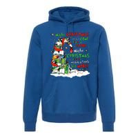 Maybe Christmas Perhaps Means Little Bit More Teacher Gift Premium Hoodie