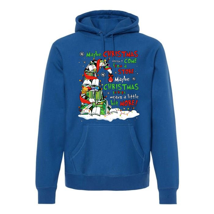 Maybe Christmas Perhaps Means Little Bit More Teacher Gift Premium Hoodie