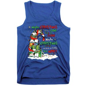 Maybe Christmas Perhaps Means Little Bit More Teacher Gift Tank Top