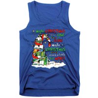 Maybe Christmas Perhaps Means Little Bit More Teacher Gift Tank Top