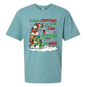 Maybe Christmas Perhaps Means Little Bit More Teacher Gift Sueded Cloud Jersey T-Shirt