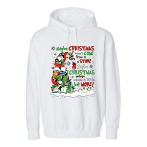 Maybe Christmas Perhaps Means Little Bit More Teacher Gift Garment-Dyed Fleece Hoodie