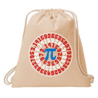 Mathematician Captain Pi Superhero Math Nerd Geek Pi Day Drawstring Bag