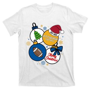 Merry Christmas Pittsburgh Football Est 1933 T-Shirt