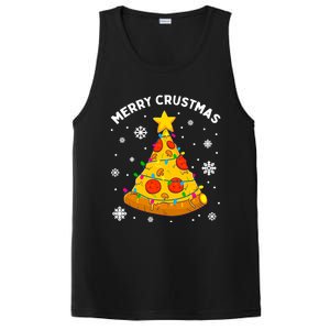 Merry Crustmas Pizza Christmas Tree Xmas Gifts PosiCharge Competitor Tank