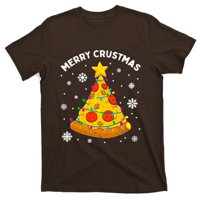 Merry Crustmas Pizza Christmas Tree Xmas Gifts T-Shirt