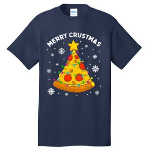 Merry Crustmas Pizza Christmas Tree Xmas Gifts Tall T-Shirt