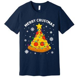 Merry Crustmas Pizza Christmas Tree Xmas Gifts Premium T-Shirt