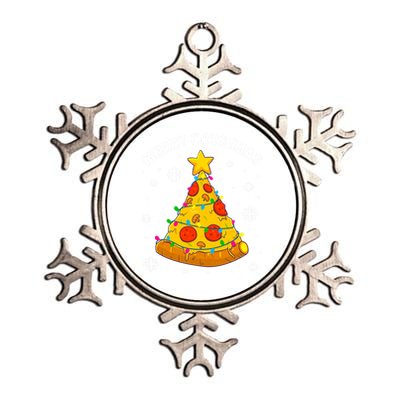 Merry Crustmas Pizza Christmas Tree Xmas Gifts Metallic Star Ornament