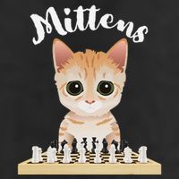 Mittens Cat Playing Chess Game Mittens Knit Cap Winter Beanie