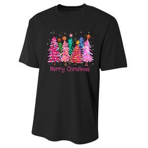 Merry Christmas Pin.K Christmas Tree Pin.K Christmas Costume Performance Sprint T-Shirt