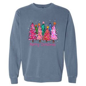 Merry Christmas Pin.K Christmas Tree Pin.K Christmas Costume Garment-Dyed Sweatshirt