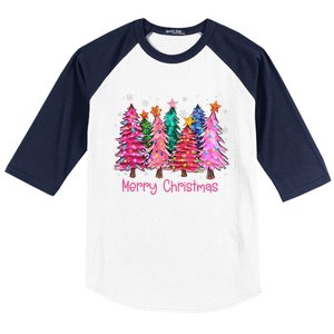 Merry Christmas Pin.K Christmas Tree Pin.K Christmas Costume Baseball Sleeve Shirt