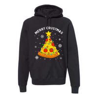 Merry Crustmas Pizza Christmas Tree Xmas Gifts Premium Hoodie