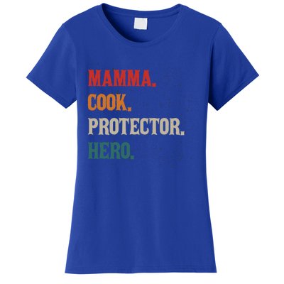 Mamma Cook Protector Hero Mom Mama Chef Cooker Profession Gift Women's T-Shirt