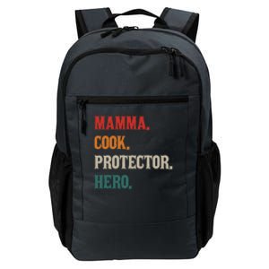 Mamma Cook Protector Hero Mom Mama Chef Cooker Profession Gift Daily Commute Backpack