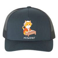 Meowzart Cat Pun Classical Music Piano Funny Yupoong Adult 5-Panel Trucker Hat