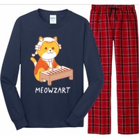 Meowzart Cat Pun Classical Music Piano Funny Long Sleeve Pajama Set