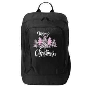 Merry Christmas Pretty And Pink City Backpack