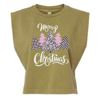 Merry Christmas Pretty And Pink Garment-Dyed Women's Muscle Tee