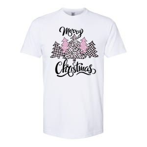 Merry Christmas Pretty And Pink Softstyle CVC T-Shirt