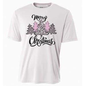 Merry Christmas Pretty And Pink Cooling Performance Crew T-Shirt